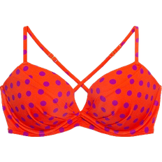 Polka Dots Bikini Tops Smart & Sexy Swim Secret Convertible Push-Up Bikini Top - Bright Polka Dot Print