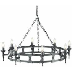 Loops ME61837329 Black/Silver Pendant Lamp ∅ 90cm
