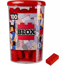 Simba Byggelegetøj Simba Blox 8-Stud Red Building Blocks Set 100-Piece