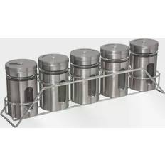  X5 Stainless Steel Kryddställ m/burkar