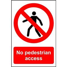 KPCM Display Ltd No Pedestrian Access Safety Sign 400x300mm