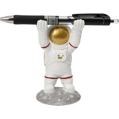 White Desktop Organizers Standing Astronaut Adult Kids Pencil Pen Holder