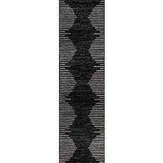 Carpets & Rugs Rugshop Bohemian Stripe Stain High Traffic Black 24x84"