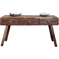 Aromatherapy Associates Recycled Wood Brown Console Table 80x150cm