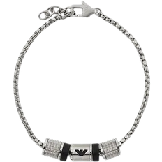 Rondelle Bracelet - Silver/Onyx
