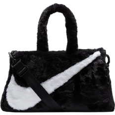 Nike Sportswear Faux Fur Tote Bag - Black/White