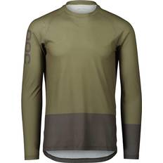POC MTB Pure LS Jersey - Epidote Green/Sylvanite Grey