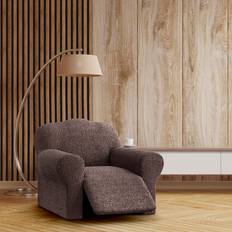 Paulato Stretch Recliner Italian Style Brown Loose Armchair Cover Brown (101.6x109.2cm)