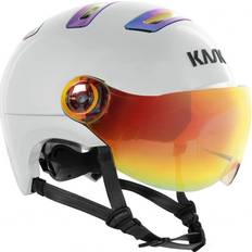 Leder Fahrradhelme Kask Urban R Rainbow Chrome WG11 Avorio - White