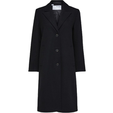 Single Breasted Coat - Black