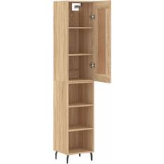 vidaXL Engineered Wood Sonoma Oak Skænk 34.5x180cm