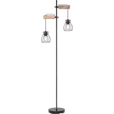 Globo Lighting Mina Black/Natural Gulvlampe 168cm