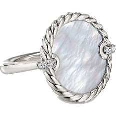 David Yurman Elements Ring - Silver/Mother of Pearl/Diamonds