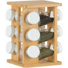 Andrea House Bamboo Rotating Spice Rack