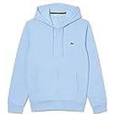 Lacoste Hauts Lacoste Men's Kangaroo Pocket Fleece Zipped Hoodie - Pale Blue