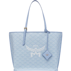 MCM Himmel Lauretos Medium Shopper - Blue/Ancient Blue