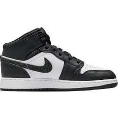 Sportschuhe Nike Air Jordan 1 Mid SE GS - Off Noir/White/Black/Black