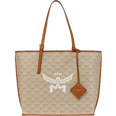 Bags MCM Himmel Lauretos Medium Shopper - Beige/Oatmeal