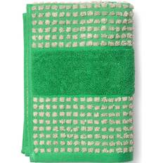 Juna Check Bath Towel Green (100x50)