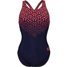 XXXS Maillots de bain Arena Kikko V Swimsuit - Dark Blue/Pink