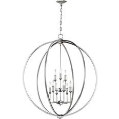 Generation Lighting Corinne Polished Nickel Pendant Lamp 36"