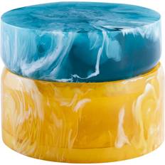 Gul Æsker Jonathan Adler Mustique Box Small Yellow/Turquoise Ask