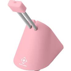 Rosa Sujetadores de Ratón Deltaco PA85 Bungee Mouse Cable Holder Pink