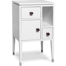 Mavis Abisko White Lacquer Sengebord 42x42cm
