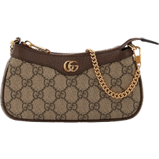 Sacs Gucci Ophidia Mini Canvas Shoulder Bag - Beige