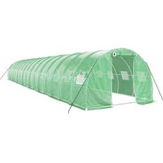 Drivhuse vidaXL Drivhus Med Stålstel 48 m² 16x3x2 m Grøn