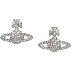 Earrings Vivienne Westwood Grace Bas Relief Stud Earrings - Silver/Transparent