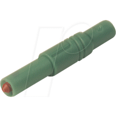 LAS S G Sikkerhedslamelstik 4 mm Grøn