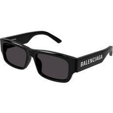 Balenciaga Men Sunglasses Balenciaga Grey Rectangular BB0261SA 001