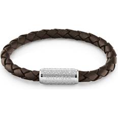 Med lås Armbånd Tommy Hilfiger Exploded Braid Bracelet - Dark Brown