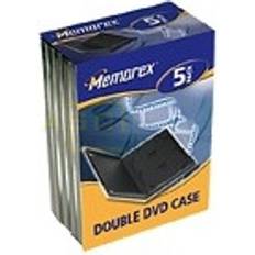 Stockage Optique Memorex 5er Pack Double Movie Cases Black