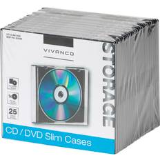 Vivanco Slimline Etui 1 Diske 25 Stk