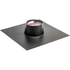 KIERULFF Metalbestos skorsten uØ 300mm inddækning 0-5° aluminium sort