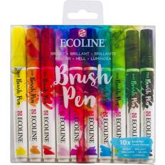 Ecoline Brush Pen Set Bright 10 Colours
