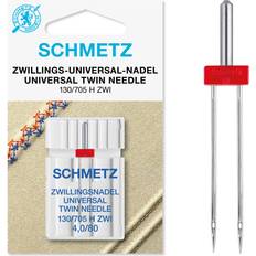 Schmetz Twin Sewing Machine Needle, Size 4.0/80