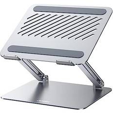 Laptop Stand for Desk Aluminum Adjustable Laptop Holder, Ergonomic Laptop Riser with Heat-Vent, Compatible with MacBook Pro Air Stand, Dell Chromebook