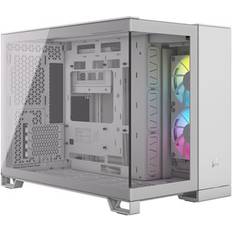 Corsair Case per Computer Corsair iCUE LINK 2500X RGB Micro ATX Dual Chamber PC Case - White