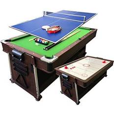 Simba 7Ft Green Pool Table Billiard + Air Hockey + Tennis Table + Cover plan for table