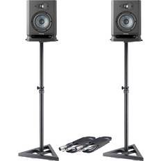 Focal Alpha 50 EVO Active Studio Monitors Pair Stands & Leads Bundle