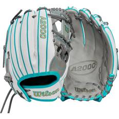 Baseball Gloves & Mitts Wilson 2024 A2000 H75SS 11.75” Infield Fastpitch Glove Right Hand Throw, Teal/Grey/White