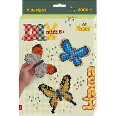 Hobbymateriale Hama Midi Perlen 2000 st. DIY Aufhängung Schmetterlinge One Size Perlen