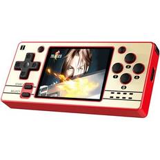 Dsport Powkiddy Q20 Mini Handheld Video Game Consoles Open Source Retro 2.4 Inch IPS Screen PS1 Game Player 16GB Red