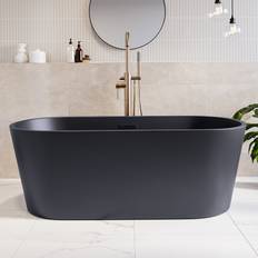 Bathtubs Matt Black Freestanding Double Ended Bath 1590 740mm Sydney