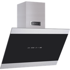 Pro Black Glass 80cm Eco Wall Mounted Cooker Hood