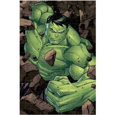 Jigsaw Puzzles Marvel Hulk 300 Pc Puzzle In Collectible Dome Tin One Colour