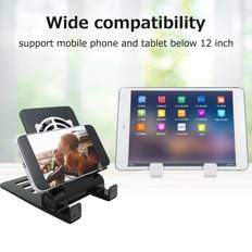 Tomtop Jms Foldable Mobile Phone Tablet Cooling Stand Multi-gear Adjustable Phone Stand with Cooling Fan Low